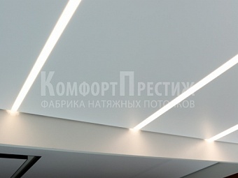 Матовые парящие натяжные потолки 7