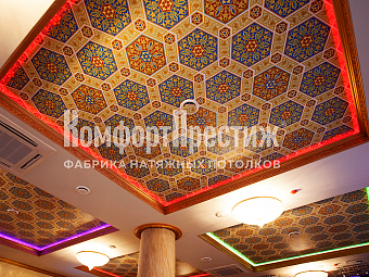 натяжной потолок с фотопечатью 9