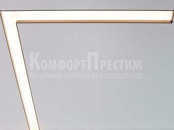 Матовые натяжные потолки с подсветкой 3